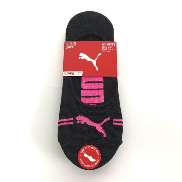 Puma Accessories - Puma women’s no show Superlite socks 3 pack 5-9.5
